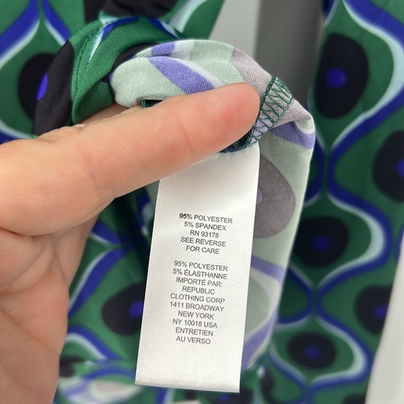 Truth by Republic retro print button front shirt M - Picture 8 of 9